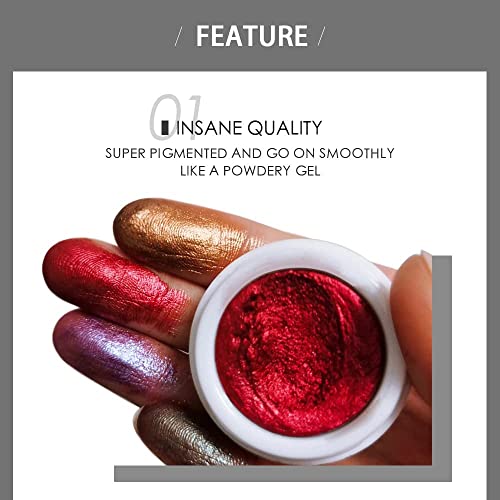 Quxunzzz Liquid Glitter Eyeshadow , Metallic Glitter Shimmer Eye Looks Waterproof Long Lasting Quick-Drying Sparkling Eye Shadow Makeup (Fuchsia) #TOP4