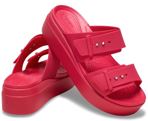 Image of Crocs Women's Brooklyn Buckle Low Wedges