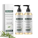 2PC Collagen Lifting Körperöl, Feuchtigkeitsspendendes Straffendes Body Oil für Frauen, Lifting Collagen Body Oil, Intensiv Pflegend für Trockene Haut