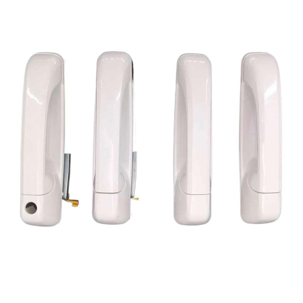 Svazwgzaa Onecolor Door Handles Compatible With 2012-2018 Ram 1500 2500 3500 Bright White Painted