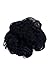 Produktbild WIG ME UP ® - YZF-3054A-1 Haarteil: Kunsthaar Haar Scrunchie Scrunchy Haarband Haargummi Pferdeschwanz Schwarz