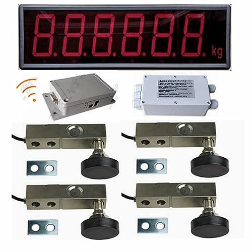 YZC-320C 3-inch Large Screen Display kit Loadometer Floor Scales Electronic Load Cells Platform Weighbridge (3Ton, 3-inch Screen Display+Wireless Connection)