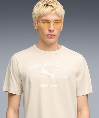 PUMA T-Shirt à Motif Class Homme L, Alpine Snow White