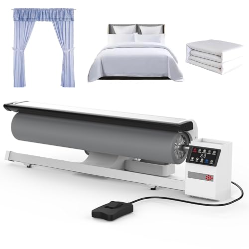Prensa rotativa de vapor de hierro de 2950 W con vapor continuo para un planchado eficiente de sábanas, fundas de almohada, servilletas y otras telas planas