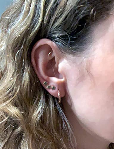 14K Yellow Gold Classic Real Gold Shiny Polished Hoop Earrings, Plain Round Gold Earrings For Women, Men And Girls 14K Real Gold 16Mm (0.63 Inch) #TOP6