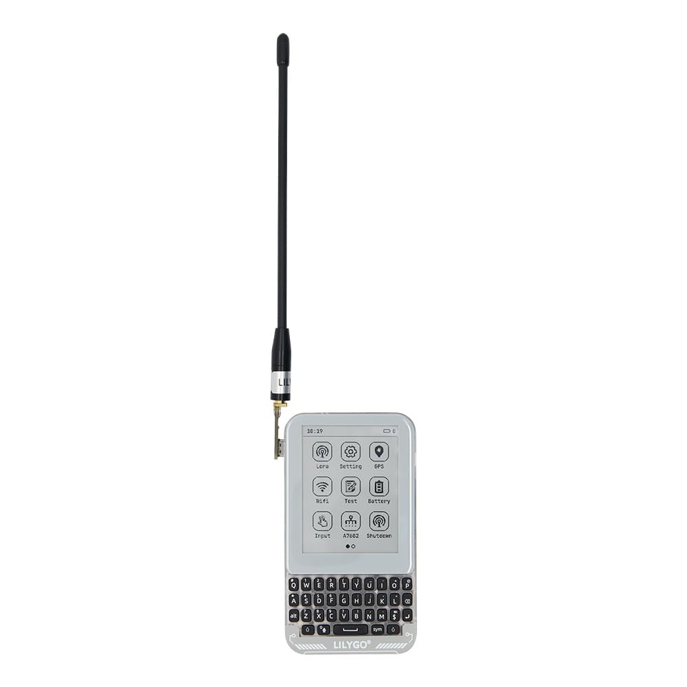 LILYGO T-Deck Pro SX1262 LoRa 868MHz TTGO Scheda di sviluppo con display E-Paper Ultra-Wide-Viewing da 3,1 pollici a basso consumo energetico e antenna esterna (Firmware Meshtastic A7682E)