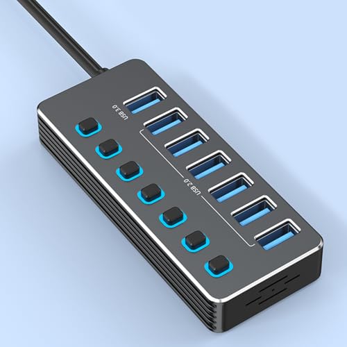 Concentradores USB de 7 puertos ordinarYone para organizar los cables de tu escritorio 5