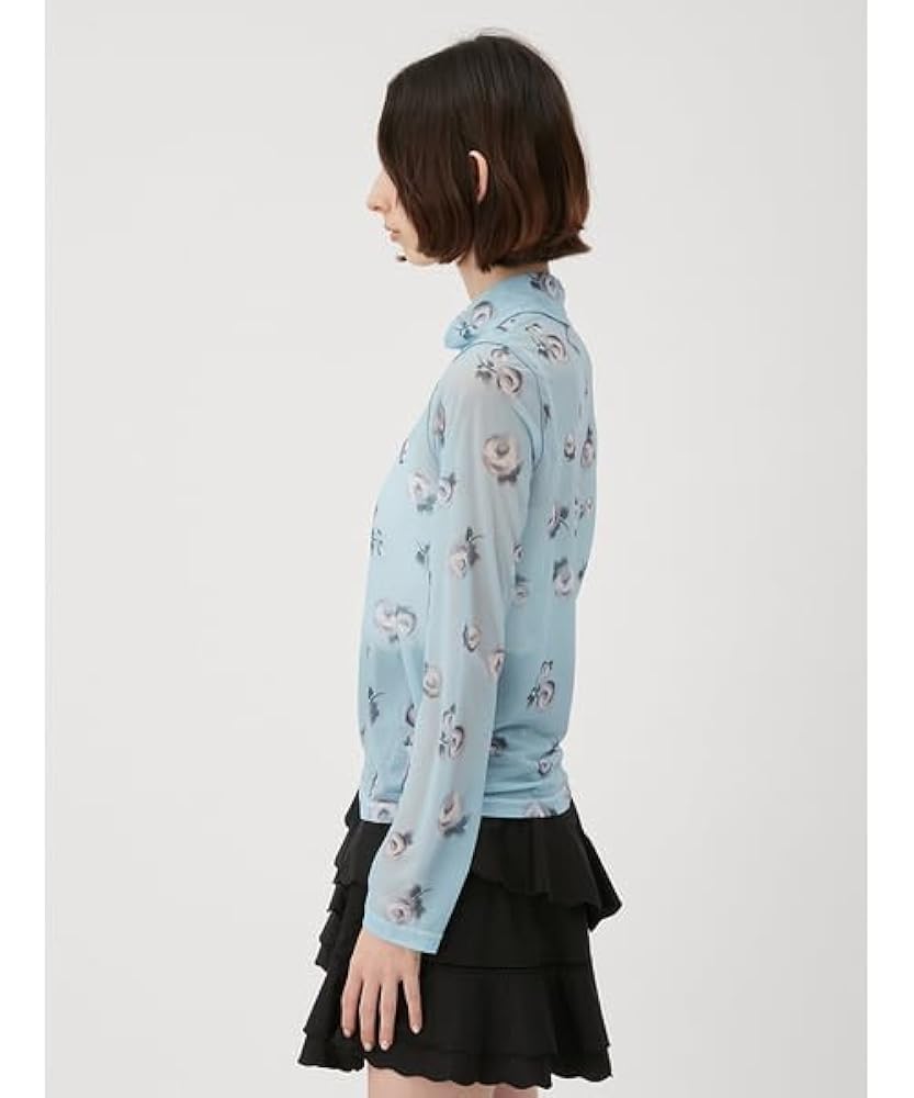 未使用✩レッキス✩黒✩ファーコート✩柔らかふかふか✩フラワーボタン✩太いお袖 Amazon.co.jp: [ファーファー] ぼかしフラワーシアーカットソー