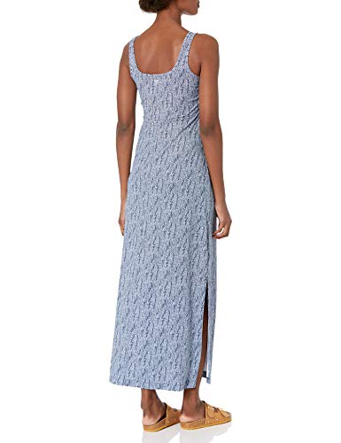 Columbia Vestido maxi feminino para freezer, estampa de ervas marinhas da marinha universitária, PP
