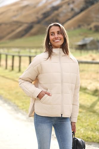 Watashi Women's Packable Puffer Jacket Long Sleeve Full Zip Lightweight Quilted Coat3