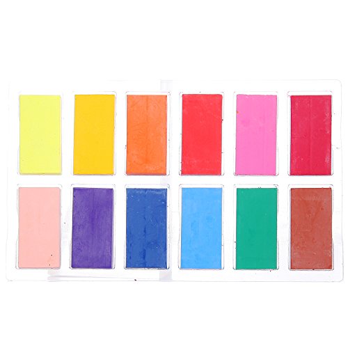 GIOTTO Decor Wax, Wachsblöcke, rechteckige Form, 4 x 2 cm, 12 sortierte Farben