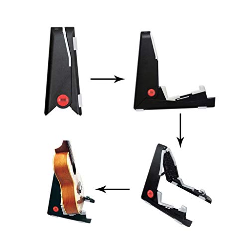 GANFANREN Longueur ajustable ABS pliable Mini guitare ukulélé ukulélé stand support support support de support pour le… - Les Beatles, Paul McCartney, John Lennon, RIngo Starr, George Harrison GANFANREN Longueur ajustable ABS pliable Mini guitare ukulélé ukulélé stand support support support de support pour le… – Image 5