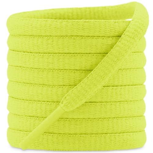 Image of DELELE 2Pair Oval Shoes laces 42 Colors Half Round 1 /4 inchAthletic ShoeLaces for Sport /Running Shoes Shoe Strings