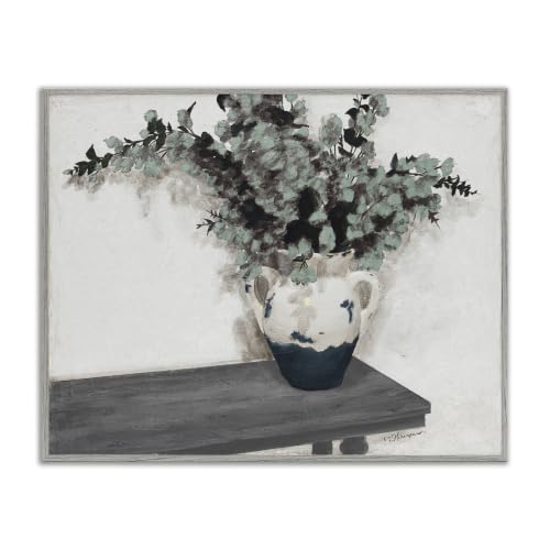 Rustic Eucalyptus Botanical Still Life, 24 x 30 Inch Framed Giclée Print