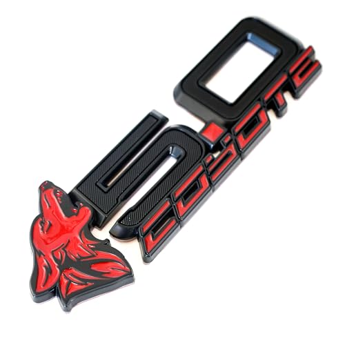 Coyote Badge Shop - S650 Style Coyote 5.0" Fender Badges (Pair) (Red) by Coyote Badge Shop - Image 2