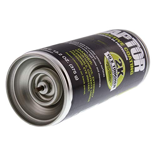 U-Pol 4883 Raptor 2K Aerosol Truck Bedliner Protective Coating - Black, 4-Pack #TOP2
