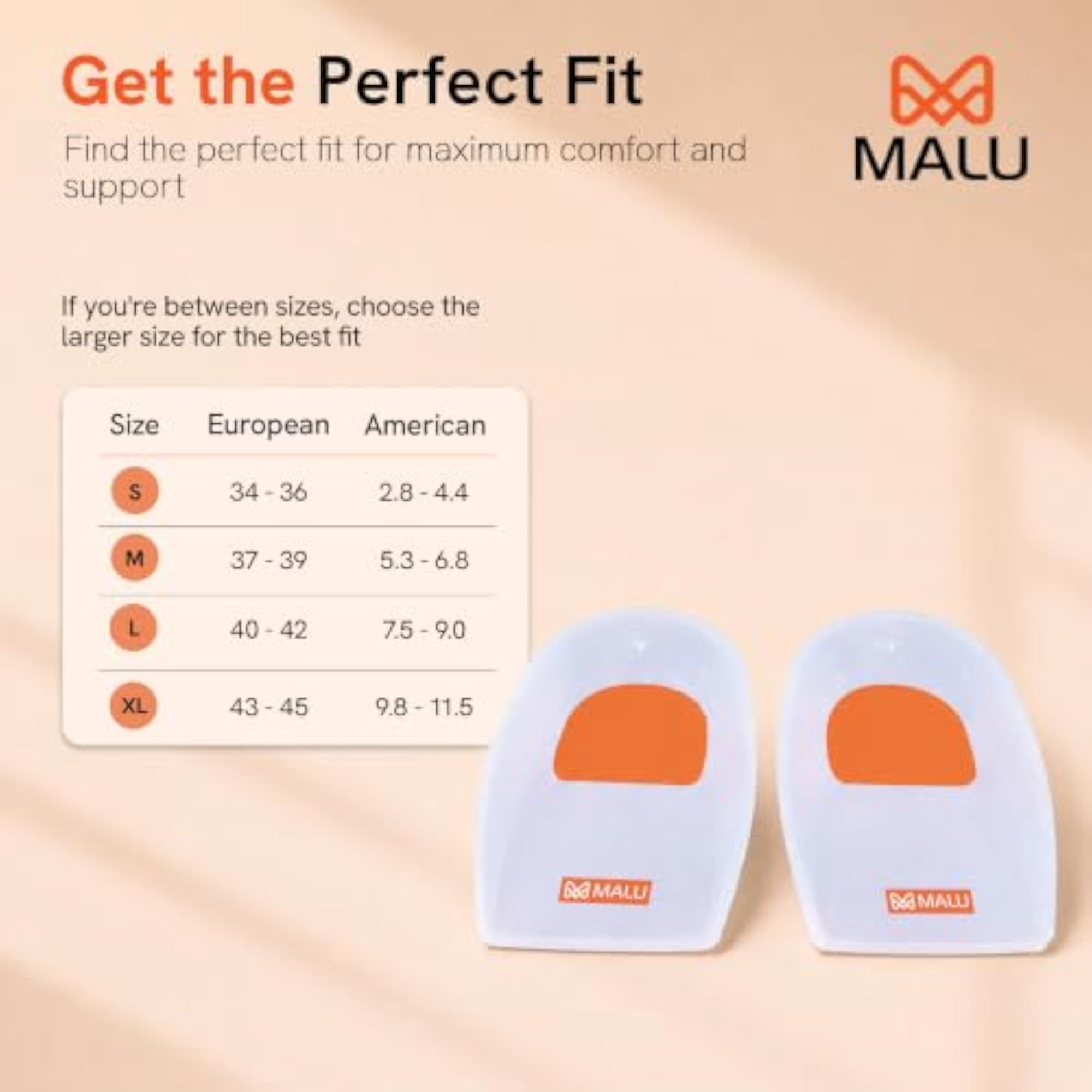 Silicone Gel Heel Cups for Ankle Pain Relief and Comfort