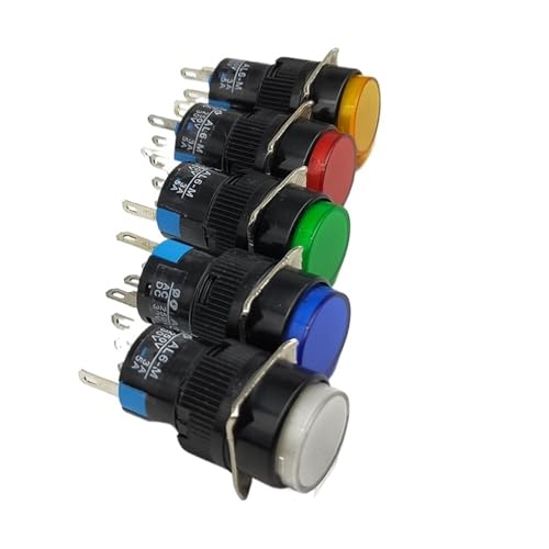 Interruptor LED verde de 16mm para proyectos de domótica y cuadros de paso 5