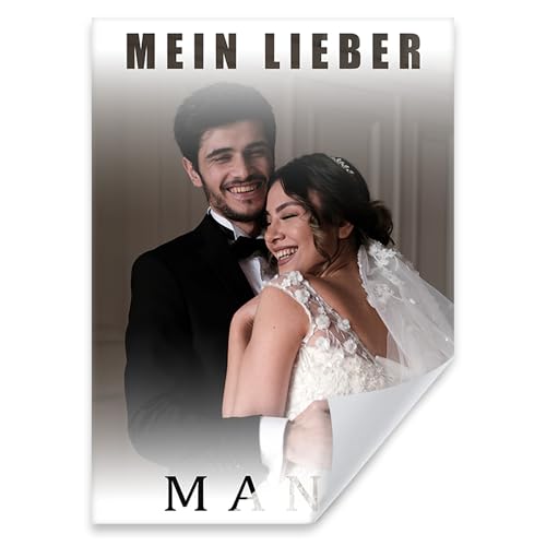 GP TONER Personalisiertes Poster Eigene Bilder hochladen gestalten Mein Lieber Mann Perfekt für deine Inneneinrichtung 50x70 cm