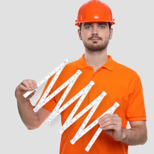 Terbold 2pk Folding Ruler Yard Stick | 6ft Imperial 2m Metric Measuring Stick | Durable Fiberglass Foldable Yardstick Tape Measure Construction Rulers by Terbold - Image 3