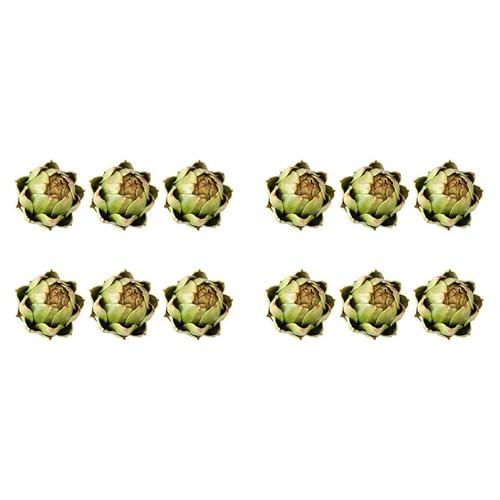 Artichauts artificiels lot de 12, légumes factices pour décoration de table mariage et fête