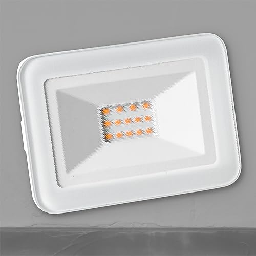 INNOVATE® LED Strahler aussen | IP65 Flutlicht | LED Aussenstrahler | Scheinwerfer 230V | CRI80 + SMD | Fluter schwenkbar | Weiss | 120° Abstrahlwinkel (10W, 3000K)