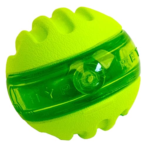 Hyper Pet Dura-Squeaks Sphere Interactive Fetch Dog Toy with a Squeaker Inside Made with TPR and EVA Foam that Floats in Water