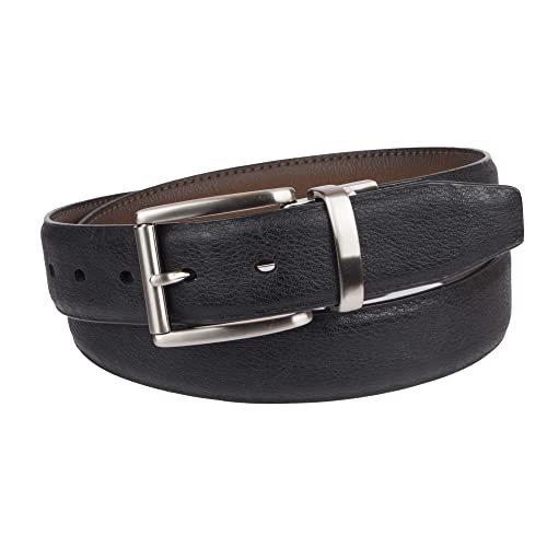 Dockers Men's Reversible Casual Belt With Comfort Stretch-Cognac/Black, Medium #TOP2
