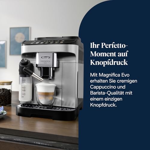 De'Longhi Magnifica Evo - Kaffeevollautomat 7 Getränke Silber-Schwarz – Ansicht 2