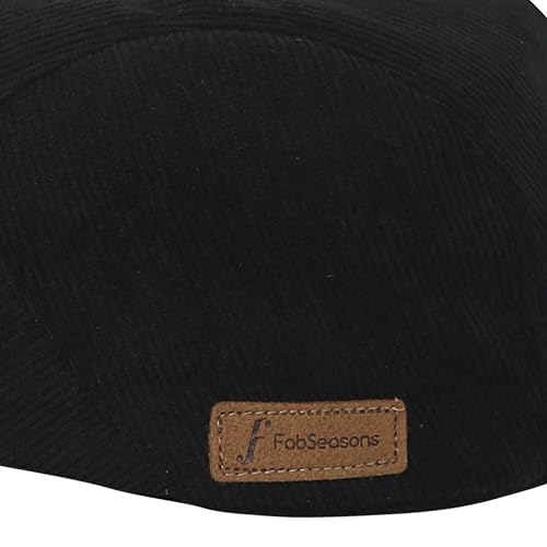Image of FabSeasons Cotton Ivy Flat Golf Cap - Classic Newsboy Gatsby Hat for Men