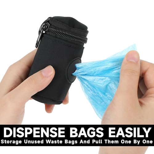 Spender Für Hundekotbeutel Dispenser, Kotbeutelspender Pet Poop Tasche Halter Universal Dog Bag Poop Dispenser Mit Reißverschluss, Haustierhundekotbeutelspender Für Hunde Outdoor Spaziergänge, Schwarz