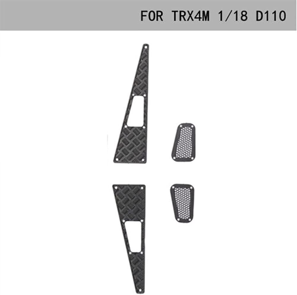 XBERSTAR RC Crawler Car Hood Metal Skid Plate for 1/18 TRX-4M (set2)