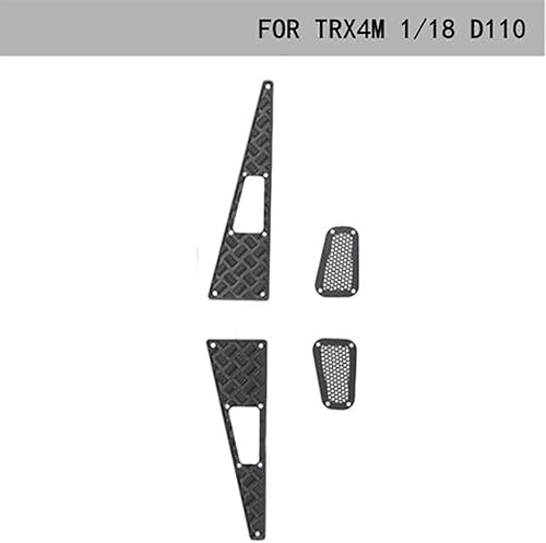Miniatura 6 de XBERSTAR RC Crawler Car Hood Metal Skid Plate para 118 TRX-4M (set2)