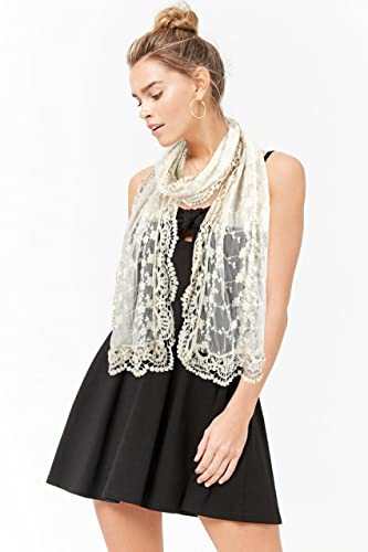 GERINLY Stylish Scarves for Women Lightweight Fashion Lace Printed Wrap Scarfs Shawl for Dress2