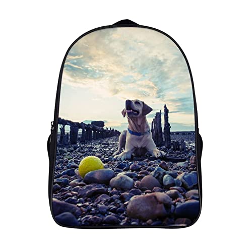 Sac à dos Labrador 40x28x16cm pour école et voyage de l'enfant à l'adulte