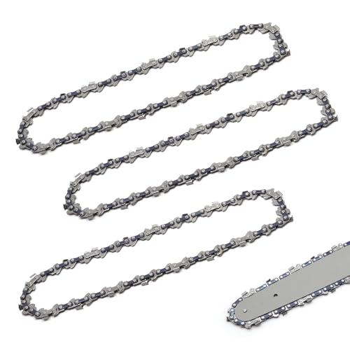 KtbeYTi 3 Pack 6 Inch 37TG Mini Chainsaw Chain, Replacement Saw Chain for Garden Branch Cutting Manganese Steel Chainsaw Accessories