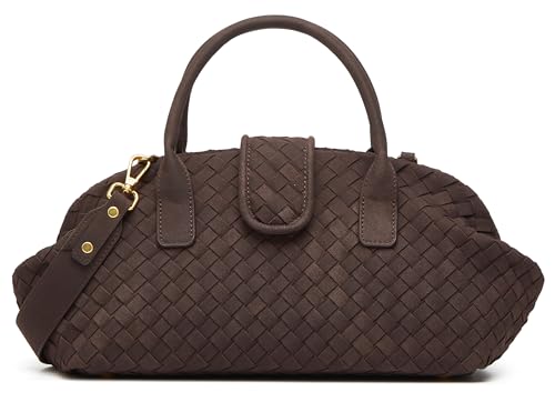 Bolso Tote tejido de ante para mujer miniatura 1