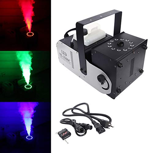 Tengchang DMX Smoke Fog Machine RGB w/Remote 12 LED 1500W 3 in 1