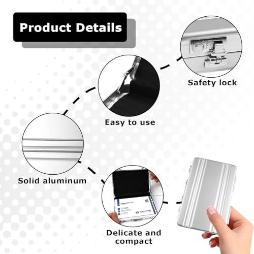 SOGHO Geldkoffer Als Geldgeschenk,Mini Aktenkoffer Aus Aluminium Mit Schnappverschluss,Geldgeschenke Verpackung Oder Für Gutscheine,Geldkofferkreative Geschenke Passend Für Hochzeitsgeschenke