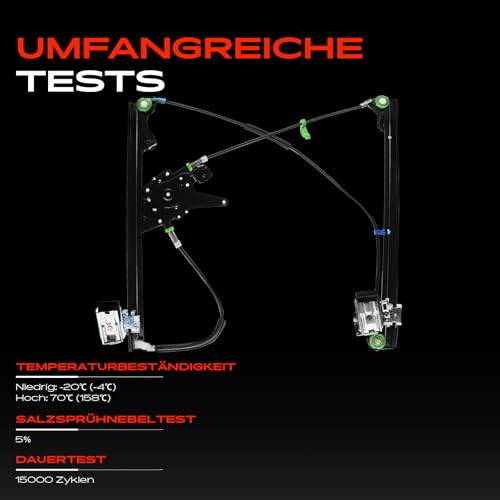 Frankberg Fensterheber Vorne Links Kompatibel mit Golf III 1H1 1H5 V-e-n-t-o 1H2 Schrägheck Kombi Stufenheck 1991-1999 1H0837461A