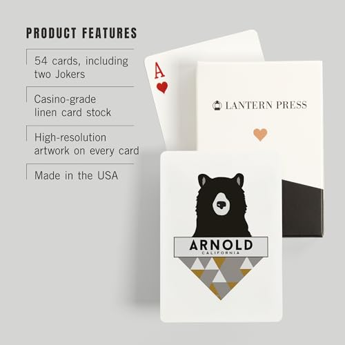 Lantern Press Naipes Poker 52 Cartas Serie Arnold miniatura 3