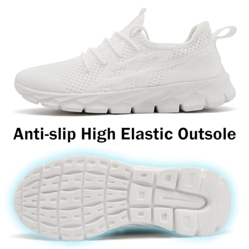 Image of DLWKIPV Womens Slip on Walking Tennis Shoes for Women Work Running Athletic Gym Sports Sneakers Lightweight Casual Shoe