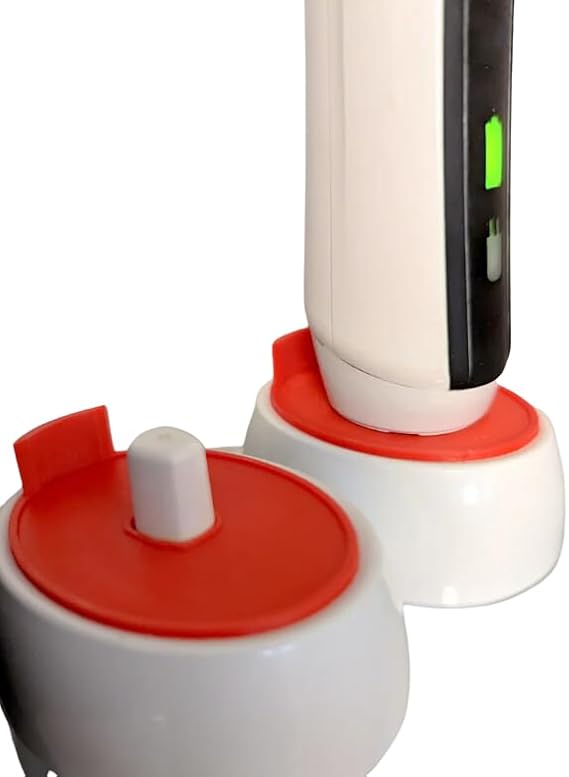 2 PACK Electric Toothbrush Dock Gunk Stopper - Keep Gunk off Toothbrush Dock | Gunk Guards (Black) image 2