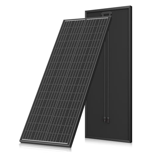 Panel solar de 130 W, 12 V/24 V, módulo fotovoltaico, tecnología SMBB, módulo solar monocristalino de alta eficiencia, panel solar de aluminio negro completo, ideal para Balcony Power Plant, Motorhome