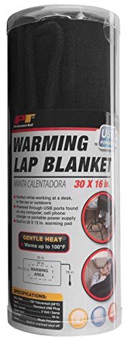 Image of Performance Tool W6046 USB Heated Lap Blanket - 20 x 12 inch Size, 76 inch Cord, Overload Shut Off, Perfect for Home or Office Use