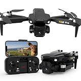 Toladrone TD12PRO Mini Dron con Cámara 1080P, Drones Plegables para Adultos, Motor sin Escobillas, 3 Modos de Velocidad, Posicionamiento por Flujo Óptico, Cuadricóptero RC para Principiantes