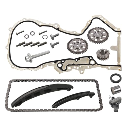 febi bilstein 171596 Steuerkettensatz für Nockenwelle, mit Gleitschienen und Kettenspanner, 1 Stück