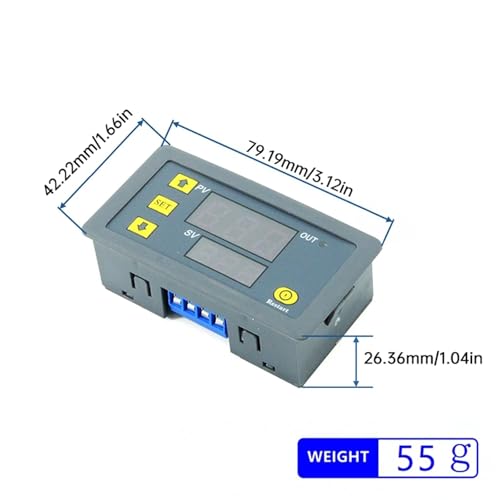 Relais temporisé numérique LED AC 110V 220V interrupteur de commande