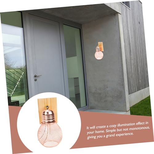 Lámpara de pared de dormitorio creativa en madera para un ambiente acogedor 4
