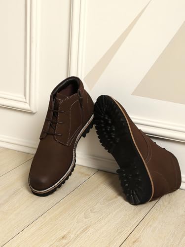Image of Monte Carlo Tan Casual Chukka Style Ankle Boots for Men Tan-10